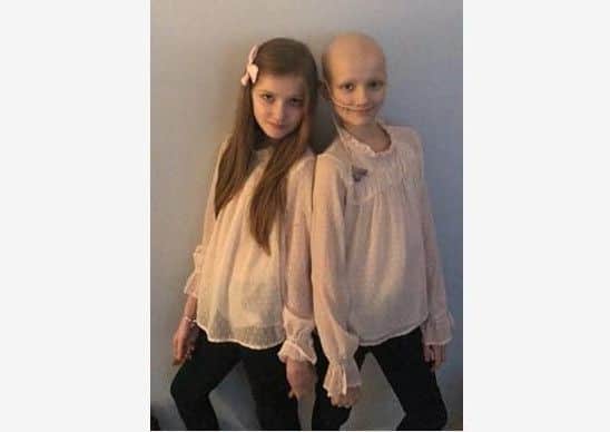 Megan (left) has been very supportive towards her sister Sophie (right). Pic: JustGiving