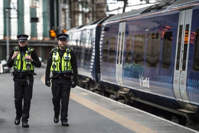 Two people have needed treatment in hospital after being hurt in an attack involving a family on an Edinburgh train. Picture: John Devlin