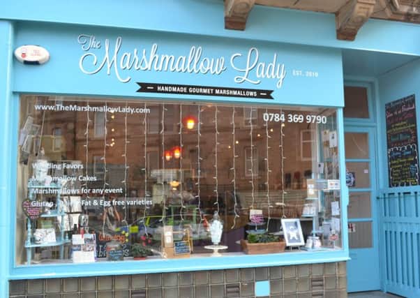 Cloud-like confectionery: Nicole and her minions are taking the humble marshmallow to new heights in Rodney Street, Edinburgh