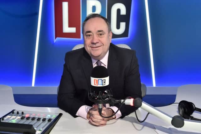Alex Salmond said he will not be bullied off air