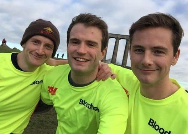 Chris Chisholm, Andrew Keiller and Jake Halliday are on course to smash their Â£20,000 Bloodwise fundraising target