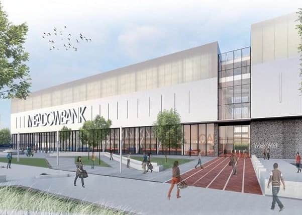 An artist's impression of the proposed new Meadowbank sports centre