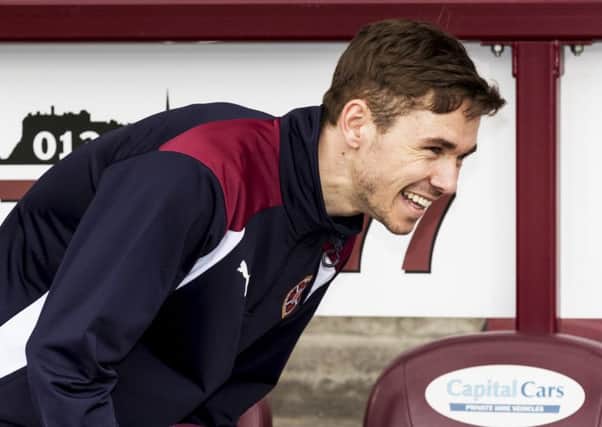 Sam Nicholson trained with Hearts over the winter months