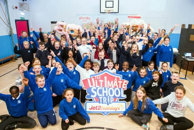 Canal View Primary School's P7A class was one of nine groups of students throughout the UK to win a trip to Majorca.