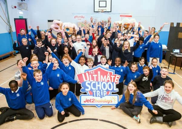 Canal View Primary School's P7A class is one of nine groups of students throughout the UK to win a trip to Majorca.