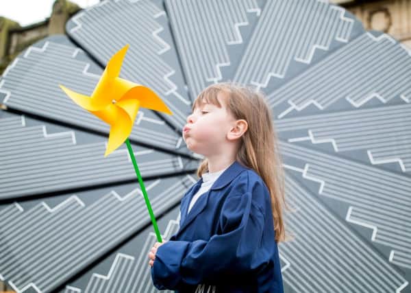 Four-year-old Ellie helps launch the 2018 Edinburgh International Science Festival. Picture: Ian Georgeson