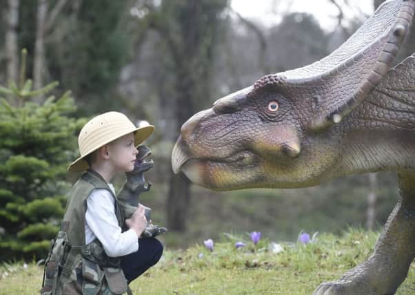 Jurassic Kingdom has arrived at Lauriston Castle. Picture: Greg Macvean