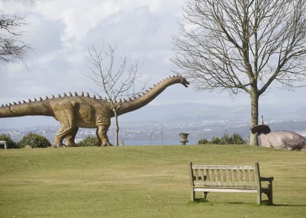 The dinosaurs at Lauriston Castle are life-sized and they move (Picture: Greg Macvean)