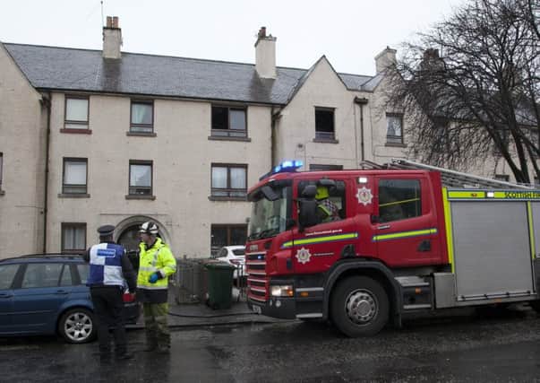 Scene of the house fire at West Granton Road. Picture: TSPL