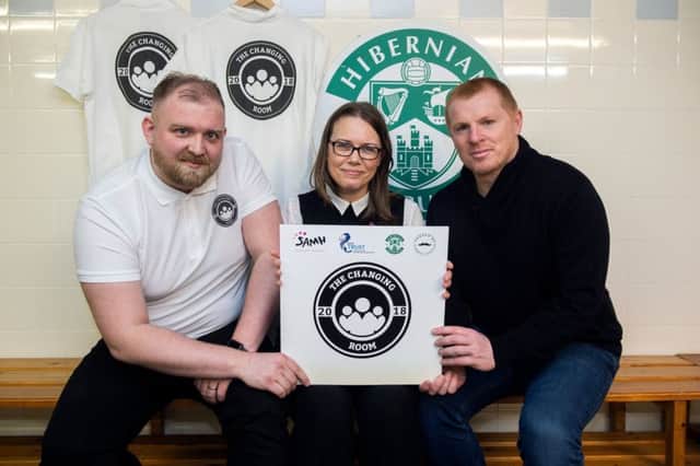 Hibernian head coach Neil Lennon, who has previously spoken about this own mental health struggles, kicks-off The Changing Room programme at Easter Road today. Picture: Warren Media