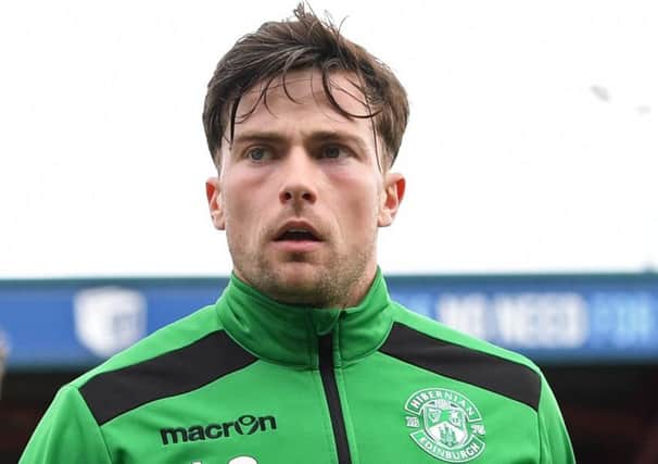 Lewis Stevenson is focused on getting Hibs into Europe. Pic: SNS