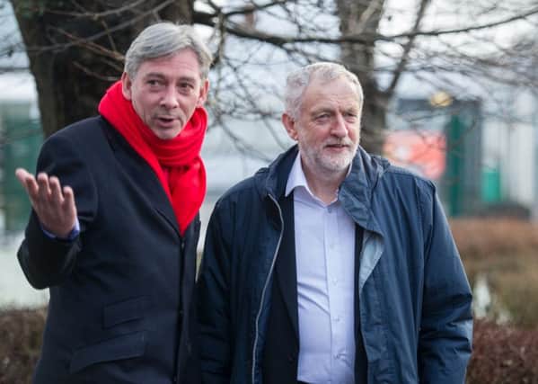 Jeremy Corbyn and Scottish Labour leader Richard Leonard