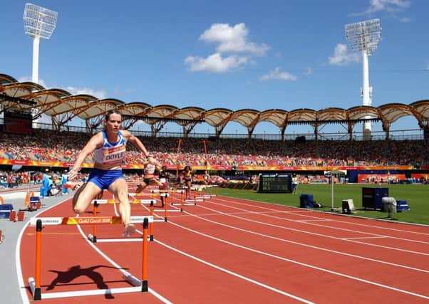 Eilidh Doyle won her semi-final to progress to the final of the women's 400m hurdles. Picture: Getty Images
