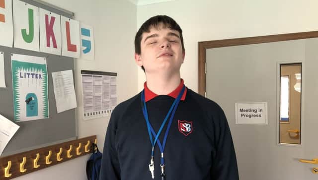 Connor ran to raise money to improve Blind School