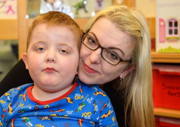 Murray Gray's rare form of epilepsy could be helped by using CBD oil, his mother Karen believes (Picture: Ian Georgeson)
