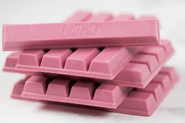 Nestle are to launch a pink KitKat. Picture; Nestle