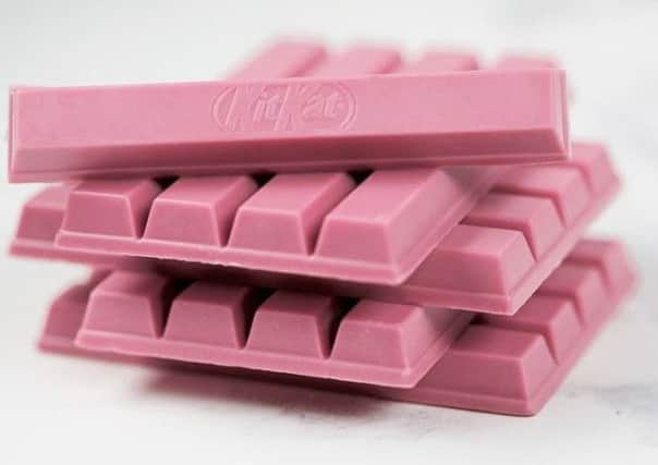 Nestle are to launch a pink KitKat. Picture; Nestle