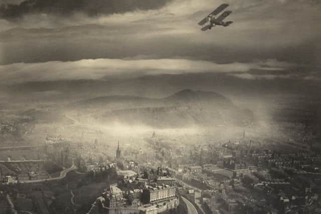 An aerial view of Edinburgh, about 1920 taken by Alfred Buckham.