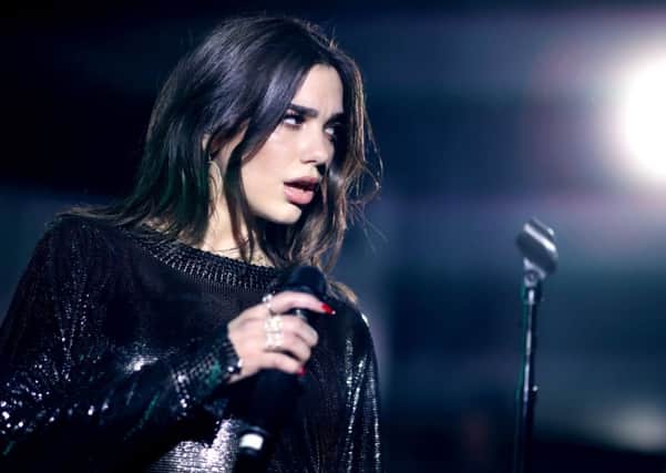 Dua Lipa performs onstage in New York City. Picture: Christopher Polk/Getty Images for Mastercard
