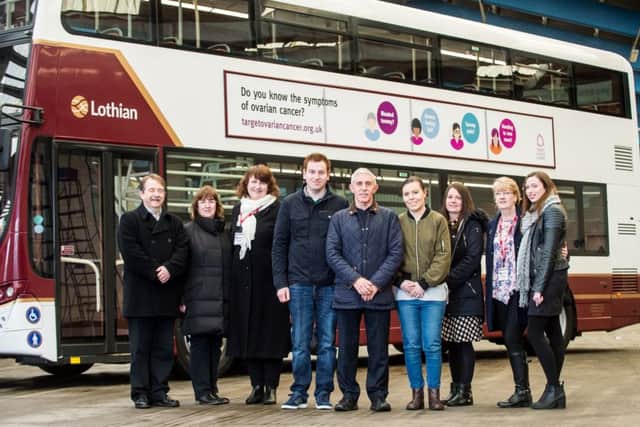 The first ever ovarian cancer bus will hit the streets of Edinburgh. Picture: Wullie Marr