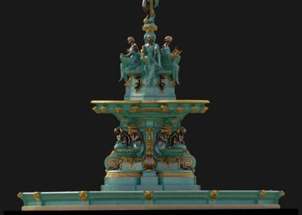 What the  Ross Fountain will look like following its restoration