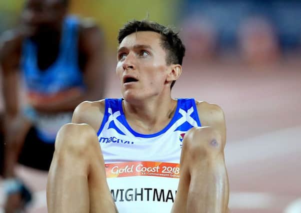Jake Wightman looks back after his charge for a medal in the 800m final was not quite enough for a place on the podium
