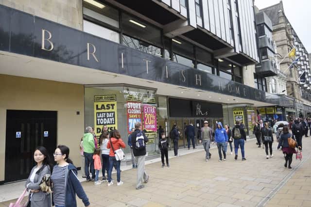 British Home Stores BHS on Princes Street close their doors to the public for the last time