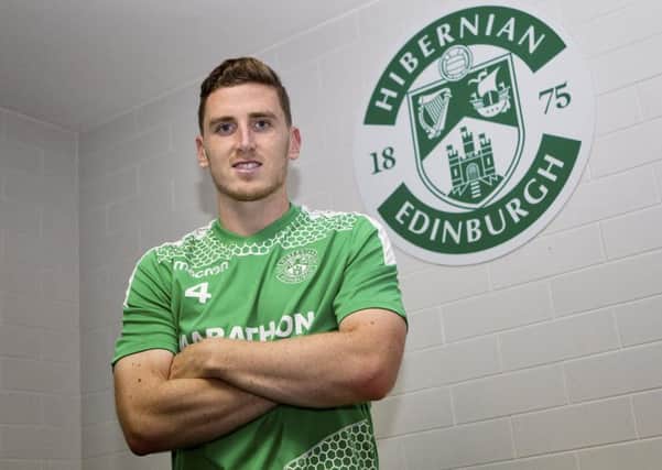 Paul Hanlon, pictured at the Hibernian Training Centre at East Mains. Picture: SNS Group