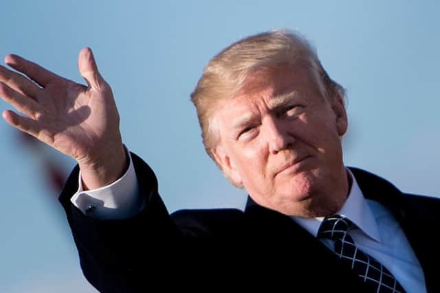US President Donald Trump thanked the UK and France 'for their wisdom and the power of their fine military'