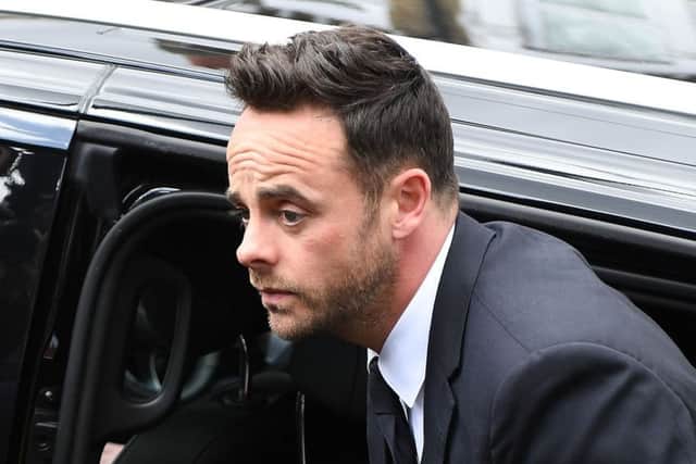 Ant McPartlin arrived at Wimbledon Magistrates Court earlier today. Picture: Chris J Ratcliffe/Getty Images