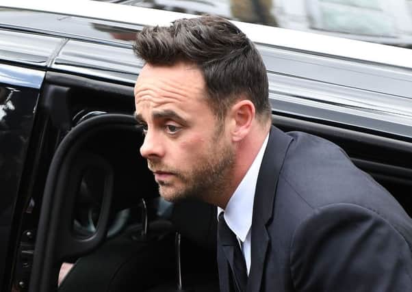 Ant McPartlin arrived at Wimbledon Magistrates Court earlier today. Picture: Chris J Ratcliffe/Getty Images