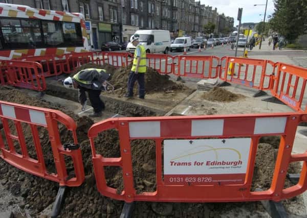 Leith Walk was ripped up in preparation for a tram line that never came