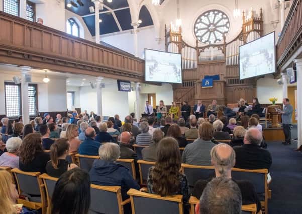 The meeting took place at Meadowbank Church. Picture: Ian Georgeson