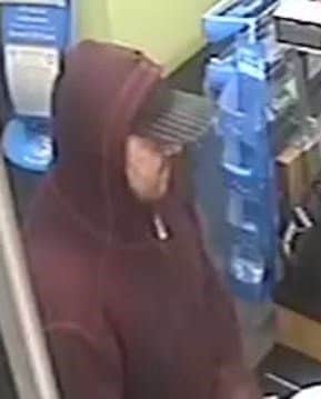 Officers wish to speak with this man in connection with the armed robbery.