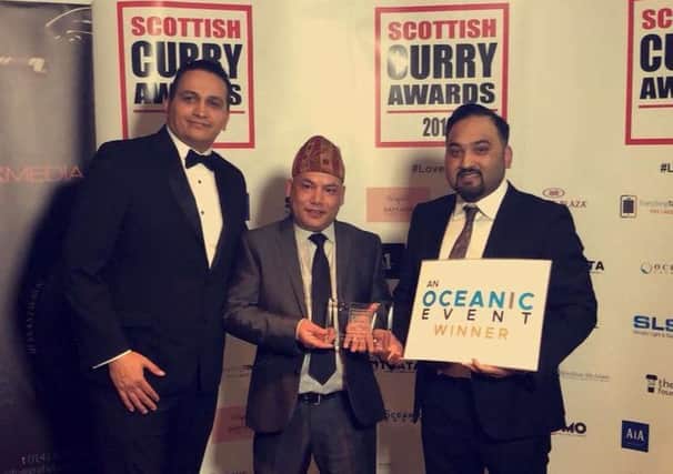 Ashok Ramtook the best chef title at the Scottish Curry Awards.