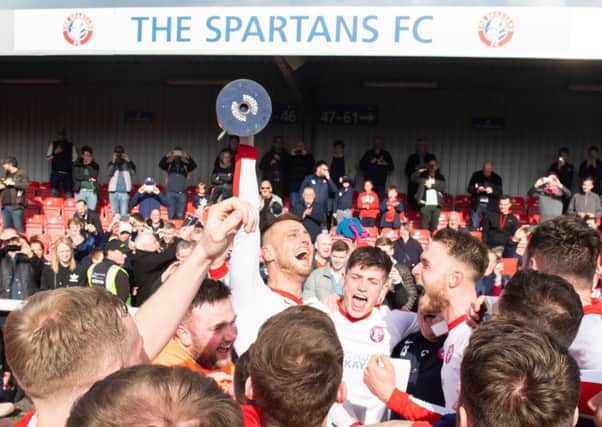 Spartans won the Lowland Leagie title to clinch their place in the Pyramid Play-off