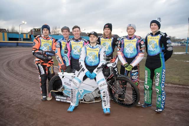 The Monarchs, sponsored by Staggs Bar are, from left: Matt Williamson, Max Ruml, Josh Pickering, Erik Riss, Joel Andersson, Ricky Wells and Mark Riss