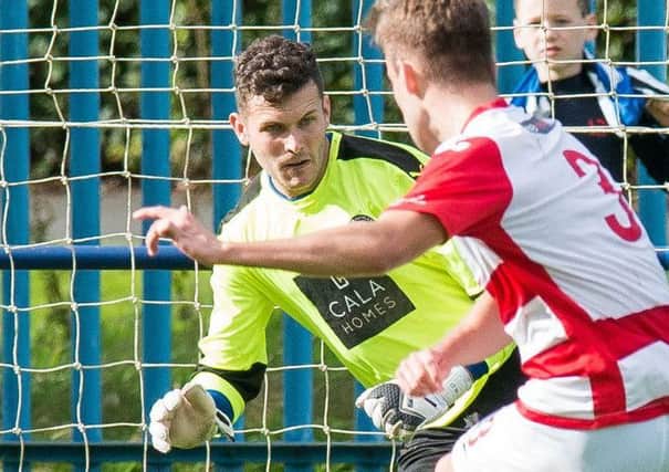 Penicuik goalkeeper Kyle Allison saved a penalty against Carnousite