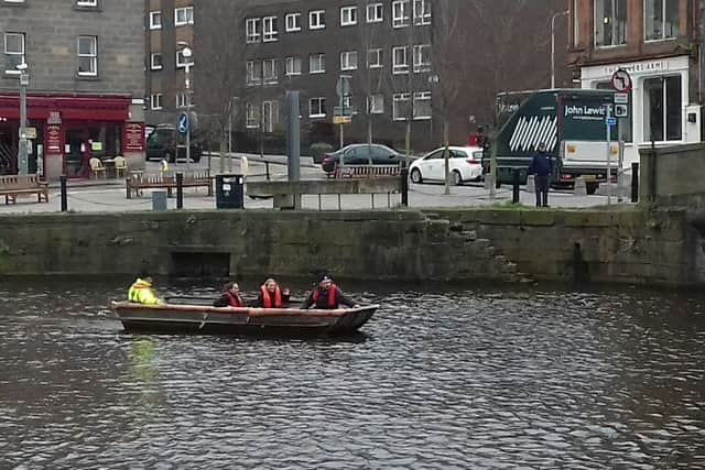 Two men from the Malt & Hops pub on the Shore offered the SSPCA use of their boat to aid the rescue.