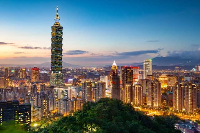 A view of the Taipei skyline