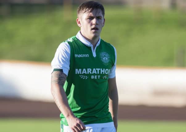 Scott Martin in action for Hibs in a pre-season friendly against Berwick Rangers at Shielfield Park. Picture: SNS Group