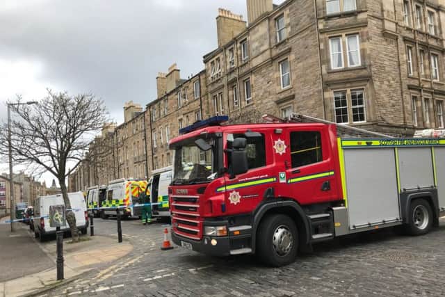 The incident occurred at Halmyre Street in Leith. Picture: TSPL