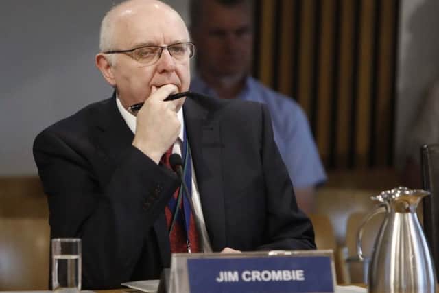 Jim Crombie, Deputy Chief Executive NHS Lothian appears before the Health and Sport Committee to give evidence on the Scrutiny of NHS Boards - NHS Lothian. 24 April 2018. Pic - Andrew Cowan/Scottish Parliament