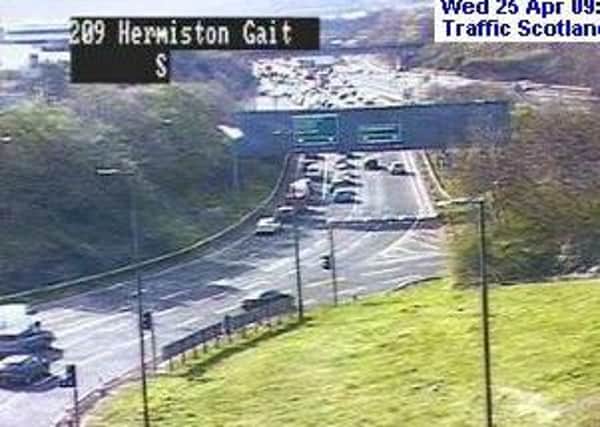 There are a number of delays on the A71 and around Edinburgh