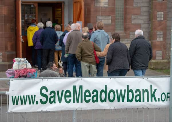 Councillors found themselves in the firing line as Meadowbank campaigners expressed their displeasure (Picture: Ian Georgeson)
