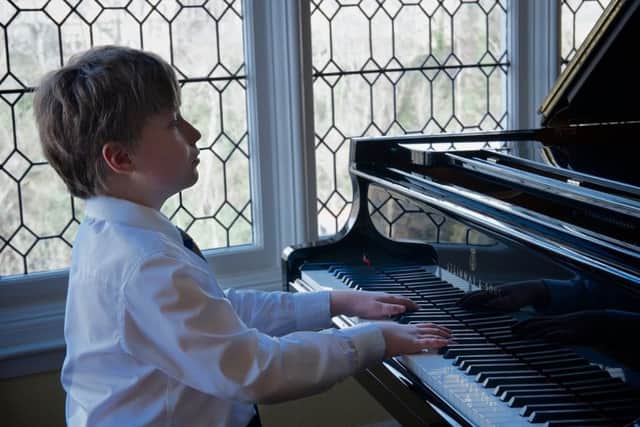 Rory Kemp, 13 year old pupil at St Mary's Music School.