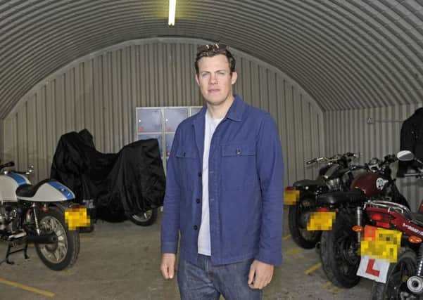 New Motobike garage service offers to help combat bike thefts.

Owner Callum McPherson

 Picture; Neil Hanna