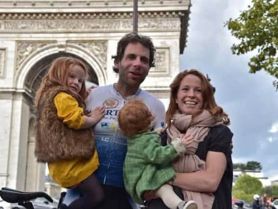 Mark Beaumont will be taking part in Pedal on Parliament with at least one of his daughters. Picture: Getty Images