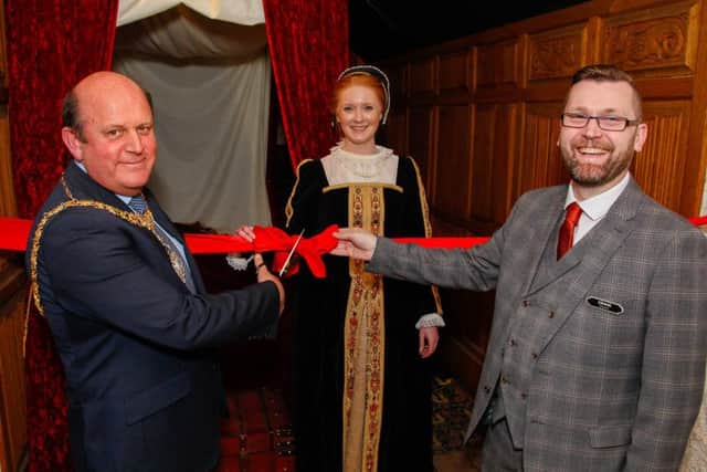 Lord Provost Frank Ross opens Night of Sorrows room at The Real Mary Kings Close. Pic: Scott Louden