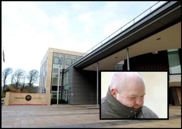 Bruce Henderson (inset) appeared at Livingston Sheriff Court. Main picture: TSPL
